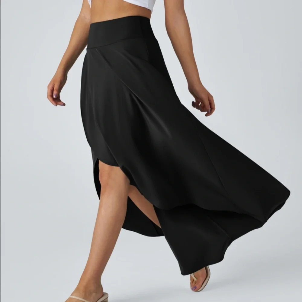 HALARA Black High Low Women's Skirt - Picture 5 of 7